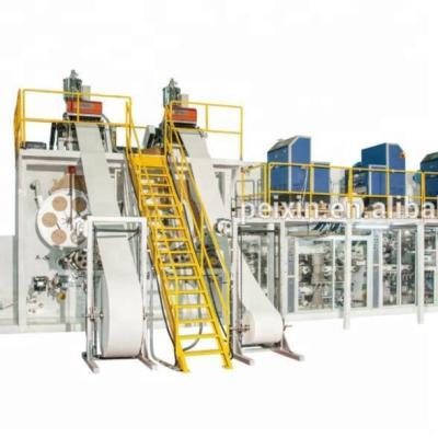 China Full Servo Factory Baby Diaper Making Machine Production Line for sale