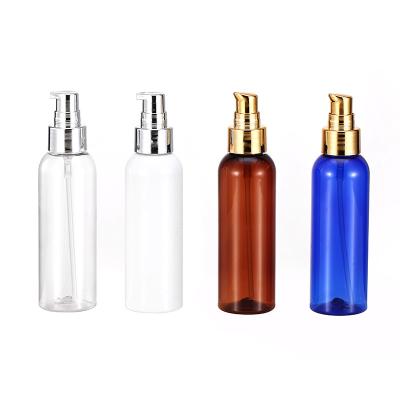 China Custom Color Lotion Pump 120ml 60ml 100ml 150ml PET Cosmetic Packing Bottle 4oz Plastic Bottle for sale