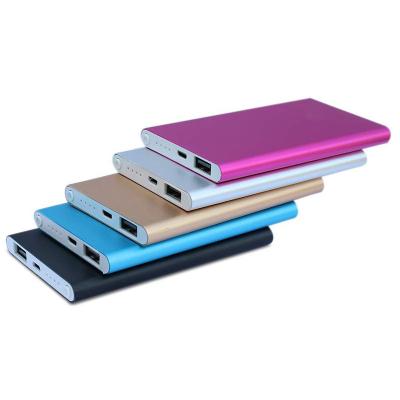 China Hot Selling Slim Portable 10000mAh High Capacity Mobile Phone Power Bank for sale