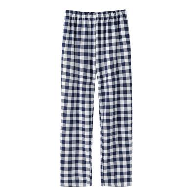 China Japanese loose 200 jins cotton shorts female pure cotton plaid pajamas pants loose QUICK DRY large size leisure for sale