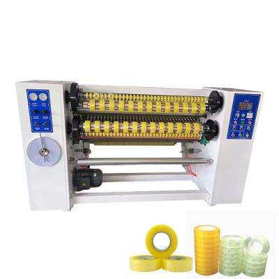 China Super Clear Food 1300mm Scotch Adhesive Transparent Tape Slitting Rewinding Machine for sale