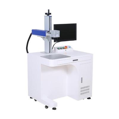 China Automated Fiber Laser Marking Loading Machine 20w with Wavelength Mirror and 100mm/200mm/300mm Working Height for sale