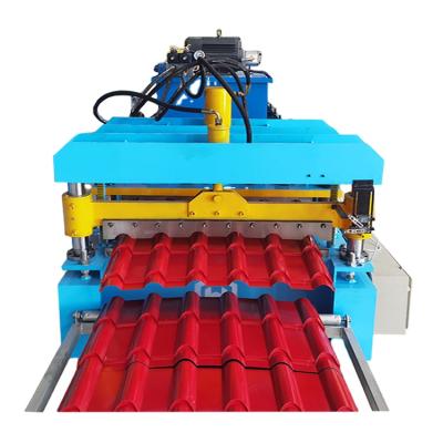 China High Quality Glazed Hotels Tile Ibr Sheet Double Layer Roof Trapezoidal Press Making Machine Roll Forming Machinery for sale