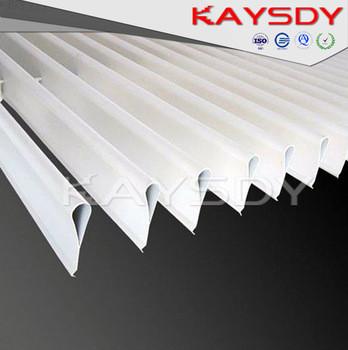 China Water Drop Strip Aluminium Screen Ceiling , Indoor Commercial Drop Ceiling Tiles for sale