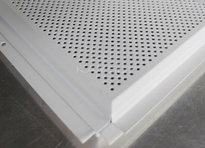 China Perforated Plate  False Lay In Ceiling Tiles 600x600 mm Paint Coated And Sound - Absorbing for sale