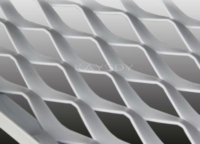 China Diamond , Hexagonal Pattern PE Or PVC Coated Perforated Metal Mesh Ceiling For Ventilation for sale