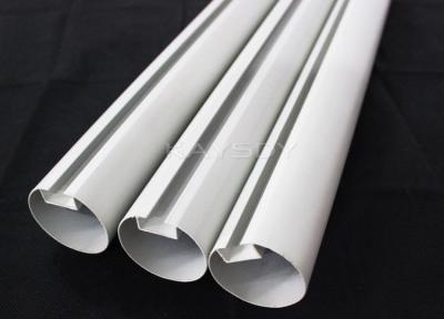 China Suspended Tubular Aluminium Baffle Ceiling  /  White False Ceiling 50mm Dia for sale