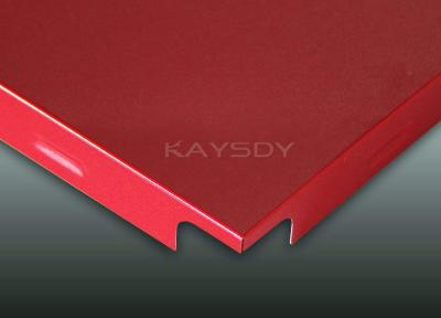 China Red Fireproof Perforated commercial ceiling panels , 600 x 1200 Ceiling Tiles for sale