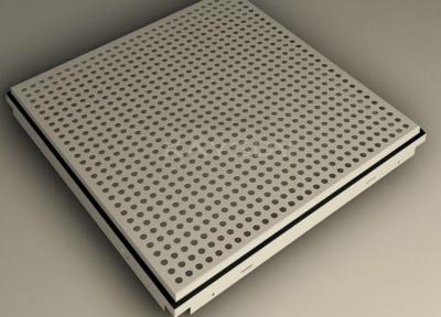 China Beveled / Square Edge Clip In Ceiling Tiles 600x600 , perforated aluminium panels for sale