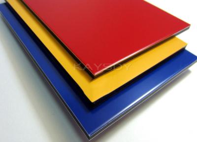 China Colored Aluminum Composite Panel , 1220 x 2440mm Exterior Wall Cladding Panels for sale