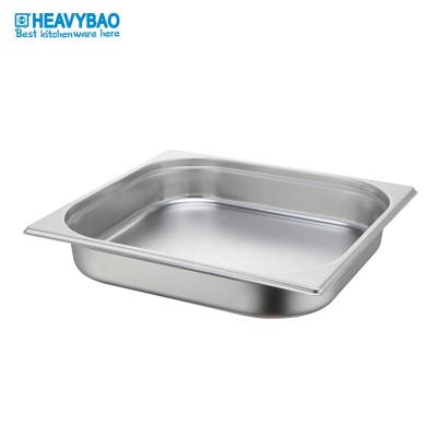 China Durable GN Style Heavybao Stainless Steel Buffet Equipment European Food Pan For Hotel Using for sale