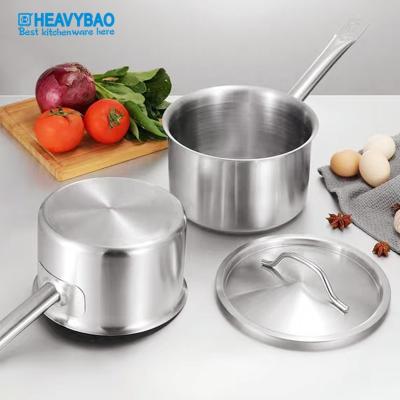 China Viable Wholesale Cookware Kitchen Accessories Heavybao Stainless Steel Cooking Hot Pot Sauce Pot for sale