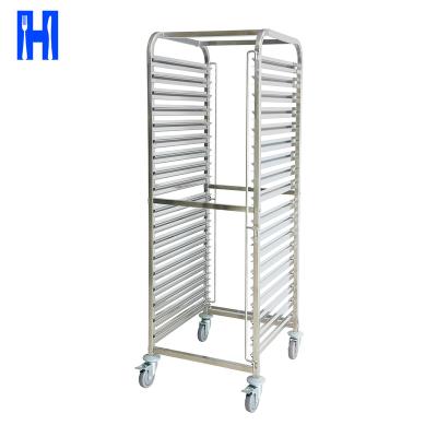 China SS 201 Heavybao Kitchen Equipment OEM Stainless Steel Bread Box Bakery Tray Food 40*60 Oven Trays Cooler Baking Cart for sale