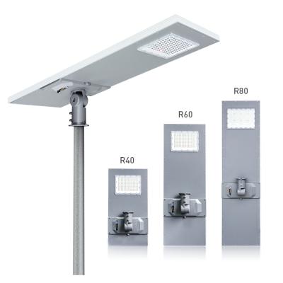 China KCD Eco-friendly Slim Outdoor IP65 High Lumen Waterproof 50W 100W 150W 200W Integrated All In One Solar Led Street Light for sale