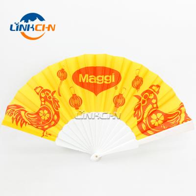 China China Wholesale Cheap Plastic Ribs Hand Fan With Your Logo for sale