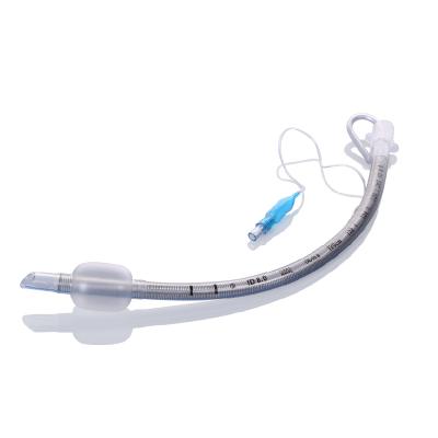 China Disposable Medical Reinforced Reinforced Endotracheal Pressure Endotracheal Inflation Cuff Tube Certificate Intubation Intubation for sale