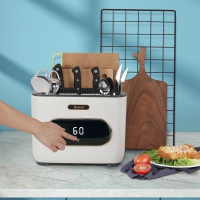 China Kitchen room cutting bard and knife holder block UVA disinfeciton BOX kitchen tools rack for sale