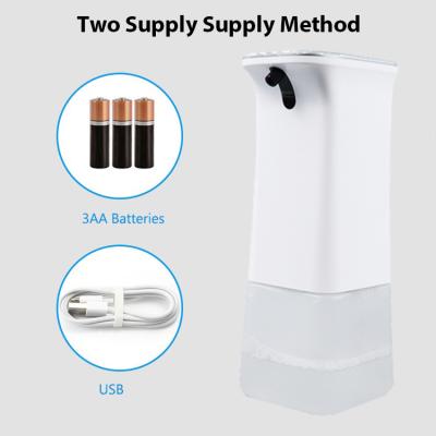 China Smart Touchless Rechargeable Electric Plastic Sensor Automatic Foaming Soap Dispenser Hotel Kitchen Bathroom Liquid Foaming Soap Dispenser for sale