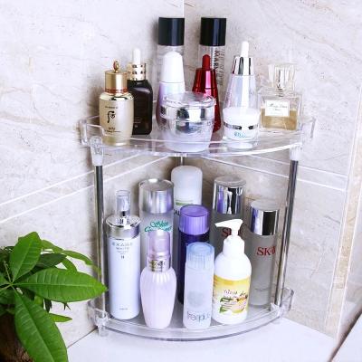 China New Kitchen Sustainable Wholesale High Quality Bathroom Organizer Shelf Rack Plastic Corner Organizer For Bathroom for sale