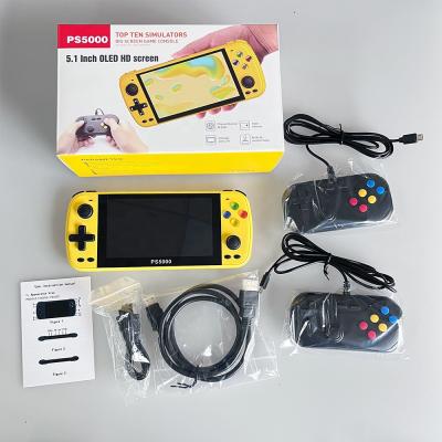 China Support People 2 Game Wholesale Factory Price 5.1 Inch Screen Emulator Handheld Game Player Linux System Portable Dual Rockers for sale