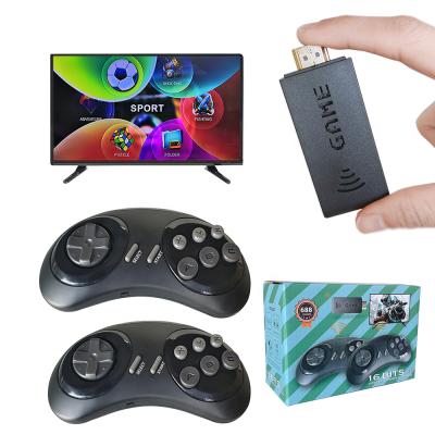 China Wireless Controller SG800 16 Bit HD Retro Classic Video Game Console Built In 688 Games Mini Game Stick For Sega for sale