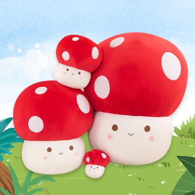 China 100% Pp Cotton Inside 23/40/60cm Kawaii Mushroom Plush Dolls Plants Pillow Lovely Toys for Home Sofa Decor Sleeping Cushion Stuffed Super Soft for sale