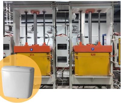 China High Pressure Sanitary Building Material Stores Ware Tank Casting Machine Factory For Single Tank Ceramic Vitreous Resin Mold for sale