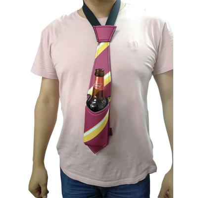 China Waterproof Custom Colored Logo Hand Neoprene Free Tie Can Stands Cooler for sale