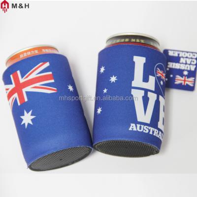 China Promotional Waterproof Sublimation Beer Can Holder Printed 5MM Neoprene Box Cooler Insulated Stubby Holder for sale