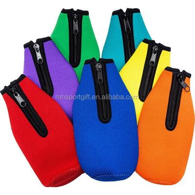 China Waterproof Custom Neoprene Bottle Cooler With Zipper For 330ml Beer Bottle for sale