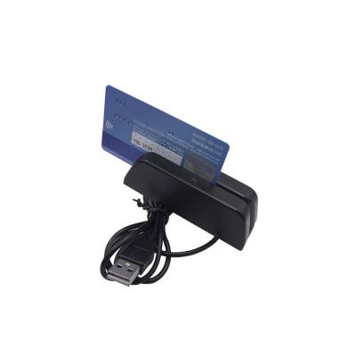 China Magnetic Hi-Co and Lo-Co Magnetic Stripe Card Reader OEM Touch Track1/2 Credit Card USB Debit Card Reader for sale