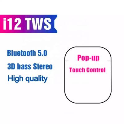 China Twins Earbuds With Box 12 tws i12 Touch Control Macaron Inpods True Wireless Earphone Charging Earbuds Tws for sale