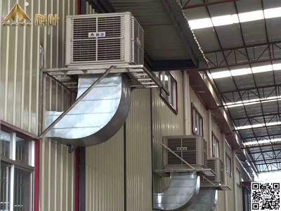 China 100-180 sqm 23000 cmh best airflow evaporative air cooler for factory air cooling for sale