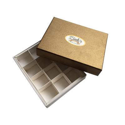 China Recyclable Gold Foil Cake POP Hot Stamping Gift Box With Lid for sale