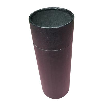 China Recyclable Size Black Texture Paper Cardboard Tube Custom Paper Tube Packaging for sale