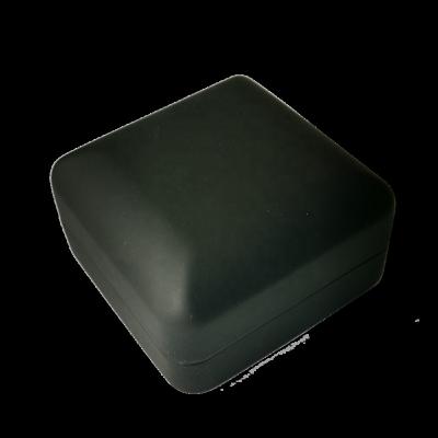 China Aseptic Small Black Coin Leatherette Gift Box with EVA Insert for sale