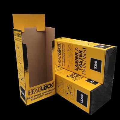 China Large Recyclable Heavy Duty Custom Color Printed Cardboard Floor Display Stand Box For Tools for sale