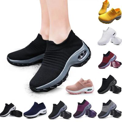 China Fashion Trend Size 35-42 Ladies Big Size Sock Tennis Sneakers Breathable Comfort Youth Girls Walking Women Slip On Running Shoes Sports for sale