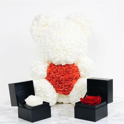 China Recycled materials customize small large 40 inch empty diy 40 inch music foam pink teddy bear with box for sale