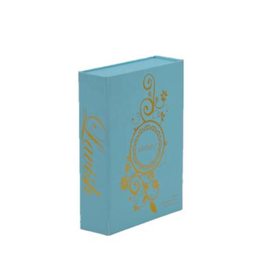 China Recyclable Custom Luxury Magnetic Blue Foldable Shoes Packaging Gift Folding Paper Cardboard Cardboard Logo Logo Box for sale