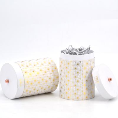 China Recyclable Custom Logo Printing Art Paper Tube Round Cylinder Packaging Paper Box Packaging Round for sale