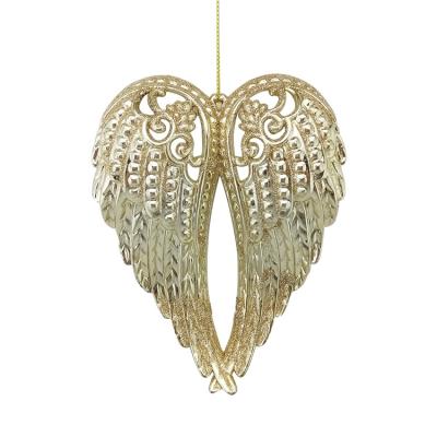 China Glitter Angel Wings Christmas Tree Ornament Eco - Friendly Decoration for sale