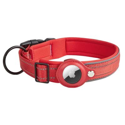 China Personalized 2023 Wholesale Pet Positioning Collar Custom Airtaghold Logo Adjustable Durable Webbing Fashion Collars for dogs for sale