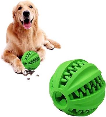 China Sustainable Dog Toy Ball Nontoxic Bite Resistant Teething Toys Balls for Small/Medium/Large Dog and Puppy Cat, Dog Pet Food Treat Feeder for sale