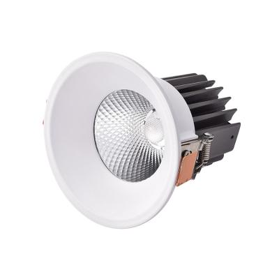 China Modern Indoor Spotlight 3W/6W/12W/18W/20W/30W Anti-glare Recessed Spring Led Downlight for sale