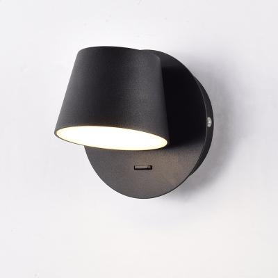 China Modern Indoor Use Wall Lamp With USB / Switch Bedside Reading Wall Lamp For Living Room Home Hotel for sale