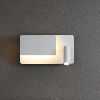 China Modern Angle Adjustable Wall Lamp With Switch Wired LED Reading Lights For Bedroom for sale