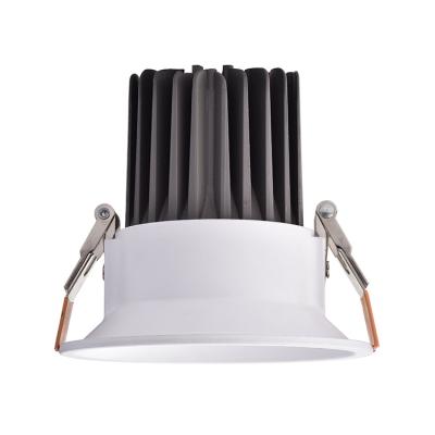 China Modern Anti-glare Recessed Aluminum Gray 3W/6W/12W/18W/20W/30W LED Light COB Downlight For Hotel/Office for sale