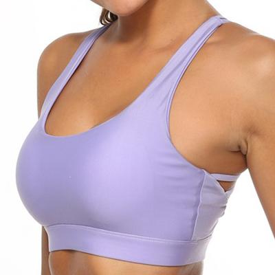 China New Design Yoga Bra Fitness Bra Cross Back Bra Back Color Vest Workout Running Tank Tops Breathable Sports Bra for sale