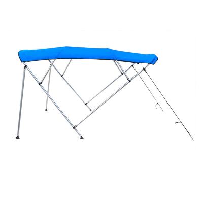 China Yacht Boat Boat Parts Square Bow Tube Boat Sun Awning Cover Bimini Top Tent With Aluminum Frame for sale